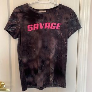 BLACK STREETWEAR SOCIETY TIEDYE SAVAGE SHIRT
